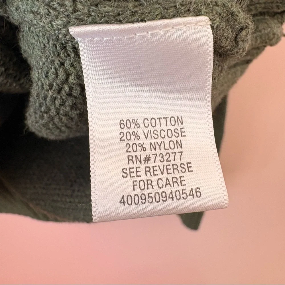 💙Croft & Barrow Men's Olive Green Zip-Up Sweater